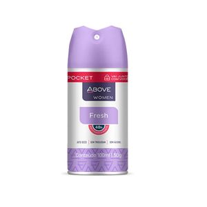 Desodorante aerosol antitranspirante above pocket feminino fresh 100ml - Above
