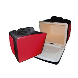 Mochila Vermelha com Caixa Isotérmica 45L com Bolso - Protercapas