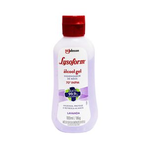 Lysoform Álcool Gel Higienizador de Mãos Lavanda 100mL  - Johnson