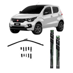 Kit palheta do limpador de para-brisa TotalClip Flex 24" e 16" para Fiat Mobi 2016 até 2019 Redux32